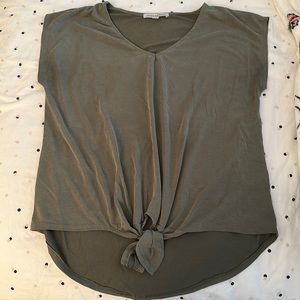 Green blouse